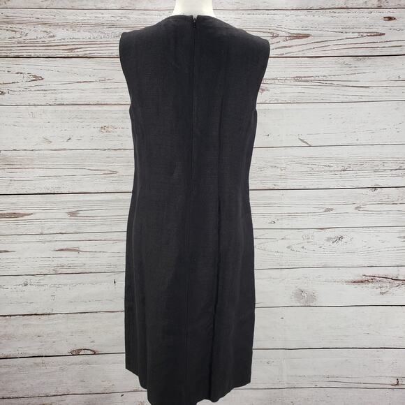 Giambattista Valli Paris Women's Linen Silk Color Block Sheath Dress Size 44 - Picture 13 of 13